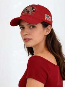 亮片弯檐帽，女士百搭休闲遮阳帽，手动调节尺寸，适合成人及10岁以上儿童，适合景区、户外露营、钓鱼等场合。 - 黑色 - 查看 11