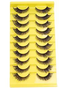 10对新款卡通狐狸斜角假睫毛，欧美风全条假睫毛 - 濃密款 - 查看 8