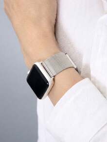 1 dây đeo đồng hồ bằng thép không gỉ cao cấp họa tiết sao, phù hợp với 38mm 40mm 41mm 42mm 44mm 45mm 46mm 49mm, dây đeo đồng hồ thông minh cao cấp, tương thích với Apple Watch Series 11 SE3 10 9 8 7 6 5 4 3 2 1 Ultra3/2/1 - Ánh sao - Xem 2