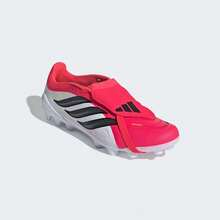 Adidas Unisex PREDATOR LEAGUE FT 2G/3G AG Football/Soccer Shoes, Low-Top JS0344 - Red and White - View 5