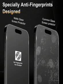 5片装磨砂哑光屏幕保护膜，兼容 17 Pro Max/17 Air/17/16 Pro/16/15 Pro Max/15/14/14 Plus/13/13 Mini/12/12 Mini/XS Max/XR/X/XS，全覆盖，防指纹，防刮花，防油污，触感顺滑 - 無色 - 查看 7