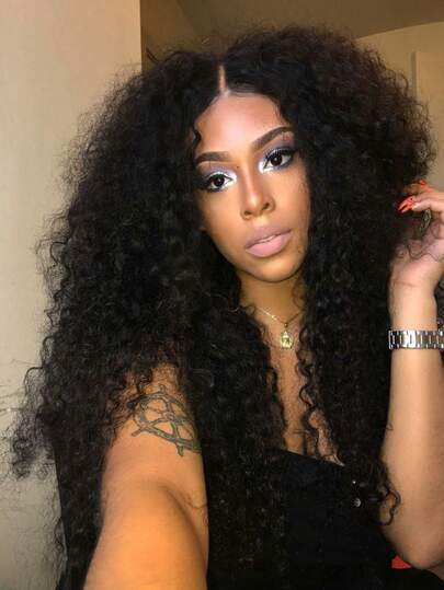 12A V Shape Curly Human Hair Wig Glueless Wigs Human Hair Clip In Half Wig No Leave Out 200 Density V Part Upgrade U Part Human Hair Wig For Women No Glue Beginner Friendly Natural Color