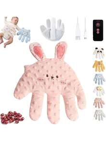 Palma calmante para niños, Juguete de palmaditas, Almohada eléctrica para la Mano,Almohada de prevención de sobresaltos, Palma de Ayuda para Dormir del niños.,40985598 - verde menta - Ver 1