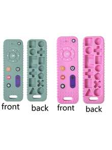 1pc Silicone Dog Chew Toy, Suitable For Small Dogs Teeth Cleaning, Can Chew Remote Control - Multicolor - View 4