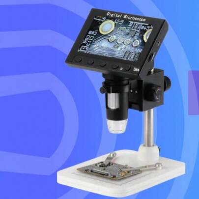 OISE ART STORE Microscopio Elettronico Digitale Usb Ingrandimento Zoom 1000x Regolabile 8 Led -