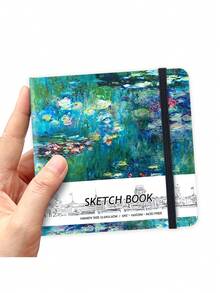 1 tập giấy vẽ trắng 5"x5", 150g giấy không chứa axit, thích hợp cho bút chì màu, vẽ phác thảo bằng bút chì, ghi nhật ký và vẽ nguệch ngoạc khi di chuyển. - Mảnh duy nhất - Xem 1