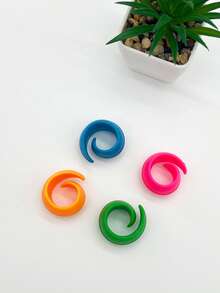 4个十字绣硅胶固定夹，十字绣工具，布料/线轴固定夹，梭子线夹，防止线滑脱 - 線軸固線夾 - 查看 1