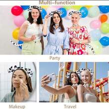 1/2/3pcs Dalmatian Dog Costume Set For Adults, Including Puppy Ear Headband, Dog Tail, Red Collar, Suitable For Students, Women, Costume Accessories - Multicolor - View 4