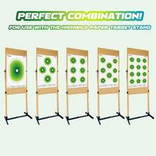 .Com : Highwild 23X35 Inch Bullseye Paper Target For Shooting Range Training - 5 Unique Patterns, Suitable For Pistols, Rifles, Airguns - Practice And Improve Your Aim (20 Pack) : Spor &Amp; Outdoors - Color 1 - 查看 6