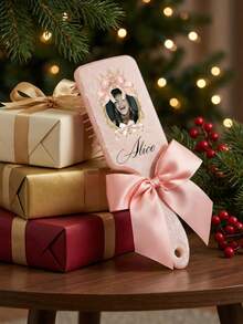 1支可定制照片梳，个性化名字梳子，防毛躁梳，伴娘礼物，女孩生日礼物，粉色气垫梳，祖母礼物，周年纪念礼物，情人节礼物，生日礼物，结婚礼物，母亲节礼物，闺蜜礼物，送给妈妈的礼物，送给女朋友的礼物，送给她的礼物，送给妻子的礼物，节日礼物 - 彩色 - 查看 7