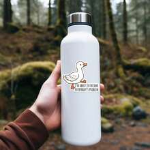 1PC I'm About To Become Everybody's Problem Funny Goose Sticker | High Quality Vinyl Sticker For Laptops, Water Bottles, Hydroflasks, Phones, Hard Hats | Durable And Weatherproof Sticker | Perfect For Adding Humor To Your Accessories - 多色的 - 查看 4