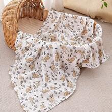 1PC 120*110cm Muslin Swaddle Blankets High Quality Newborn Swaddle Wrap Receiving Blankets - Multicolor - View 9