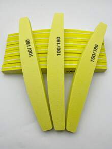 Bộ 10 dũa móng tay và khối đánh bóng bằng mút xốp, hai mặt, độ nhám 100/180, dụng cụ làm móng chuyên nghiệp để tạo hình và đánh bóng móng. - Nhiều màu - Xem 9