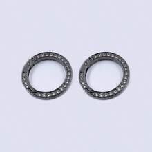 2pcs/4pcs/6pcs Thick Handmade Rhinestone Spring Rings, Keychain, Car Key Holder, Bag Accessories, 1-Inch Large Zinc Alloy Spring Rings, Open Rings DIY Keychain, Car Key Pendant - Multicolor - View 20