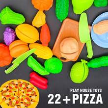 Kids Pretend Play Kitchen Toy Set, Miniature Realistic Kitchen Role Play Set, Cooking Learning Game, DIY Scene Kitchen Toys For Children, Includes Realistic Fruits And Food, Enhancing Fun And Immersive Experience - Multicolor - View 13