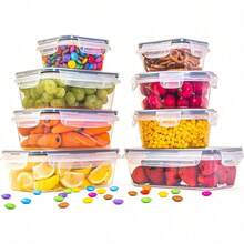 24X Clear Plastic Food Containers With Lids Microwave Freezer  Storage Boxes - Clear - View 11