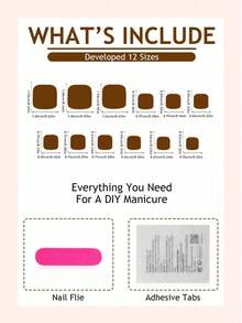 24 móng chân giả acrylic hình hoa Pháp, móng chân giả vuông ngắn, móng giả dán trang trí 3D ngọc trai vàng tự làm, thích hợp cho tiệm làm móng, sử dụng hàng ngày, dịp lễ và làm quà tặng. - Nhiều màu - Xem 7