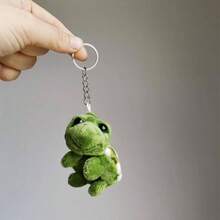 1 件绿色小乌龟钥匙扣和卡通动物形状包包装饰汽车配件包饰学院可爱哥特 Y2k 包配件挂绳带身份证夹汽车配件包饰圣诞礼物 - 藍色 - 查看 8