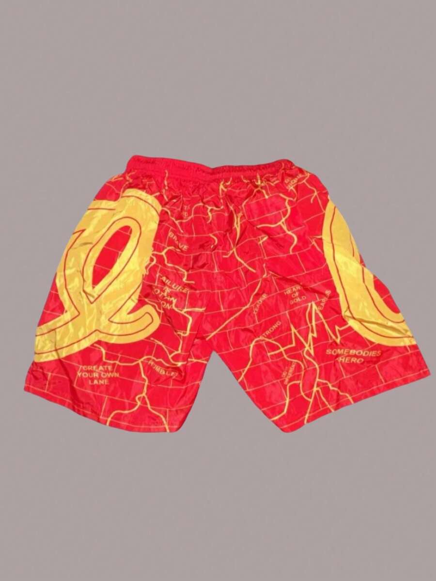 Men's Statement Print Shorts Fashion Designer Patterned Casual Daily Wear Shorts - Nhiều màu - Xem 1