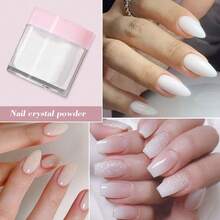 5件套裸色亚克力粉套装，高光泽裸色亚克力粉，美甲DIY设计，亚克力美甲3D雕塑，法式美甲延长和美甲艺术，专业聚合物3D亚克力美甲套装，礼品亚克力按压式美甲 - 彩色 - 查看 7