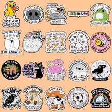 20pcs/Set Cute Enamel Pin Lapel Pins Badges On Backpack Women's Brooch Clothes Gift Jewelry Fashion Accessories - Black - View 4