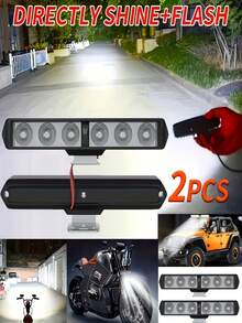 DRL Flash 6LED Motorcycle Headlight SpotLights Auxiliary High Brightness Lamp Electric Vehicle Scooters Autocycle Modified Bulbs - 2pcs - View 10