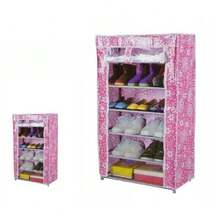 OISE ART STORE Armadio Scarpiera Tessuto Portascarpe Stivali Acciaio Smontabile 6 Ripiani 69074 - - Multicolore - Visualizzare 1