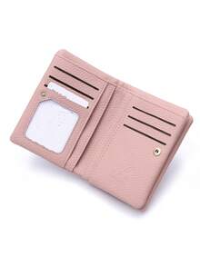 新叶吊坠女士短款手提包，高品质PU纯色双拉链短款钱包手提包，多功能卡片及银行卡收纳包，日常旅行、旅游、派对手提包，送给妈妈、女朋友、生日、感恩节、新年礼物，学院风学生大容量零钱包，日常旅行收纳小包，儿童零花钱短款方包，折叠零钱包 - 彩色 - 查看 8