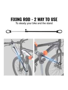 Soporte de reparación de bicicletas, soporte de acero resistente de 36 kg, soporte de mantenimiento de bicicletas de altura ajustable con bandeja magnética para herramientas y brazo telescópico, soporte de trabajo plegable para casa y tiendas. - Negro - Ver 5