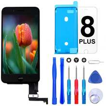 Brinonac 8 Plus LCD 液晶パネル 画面交換キット - 5.5インチ, 3Dタッチ対応 - 修理工具と保護フィルム付き( 黑) - ブラック&5.5" for 8 PLUS LCD - チェックする 5