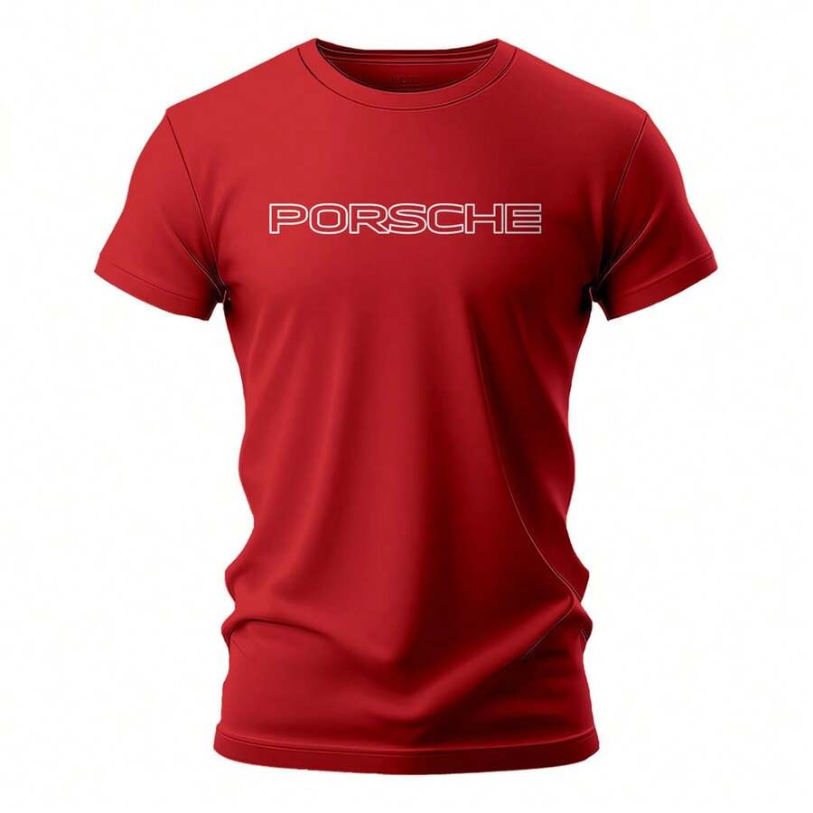 T-Shirt, Casual Fashion, Auto  911 GT3 RS, Ref: 356 - 紅色 - 查看 1