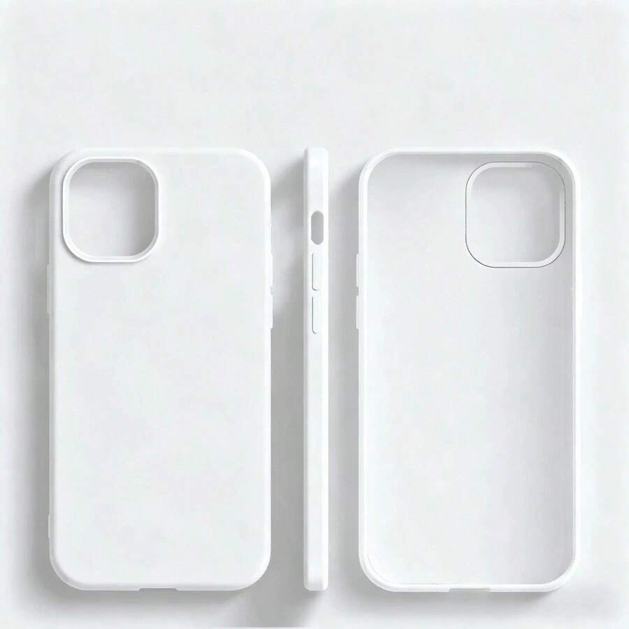 Liquid Silicone Phone Case In Solid Yellow - Anti-Yellowing & Soft Protective, Compatible With [Device], Waterproof, Shockproof, Anti-Fall, Anti-Scratch - Kiểu 6 (1 chiếc) - Xem 1