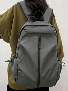 New Korean-Style Double-Shoulder Bag - Stylish Waterproof Technology Fabric, Large Capacity Student Schoolbag, Men's Business Casual Computer Bag - Multicolor - View 6