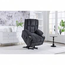 Recliner Parts - Dark Gray + Velvet + Bedroom - View 12