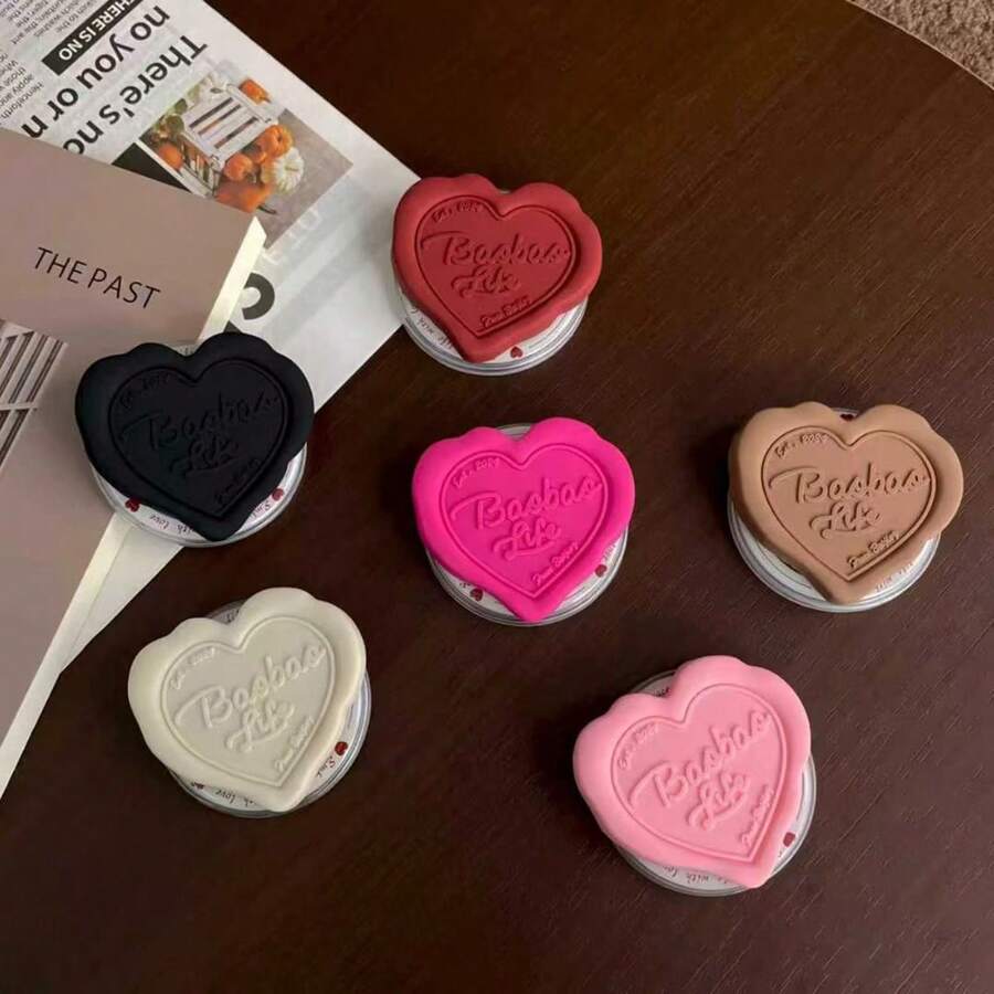 1 cái Giá đỡ điện thoại để bàn hình trái tim màu kem kiểu Hàn Quốc bằng silicon, kiểu dáng tối giản, sáng tạo, có thể thu gọn, gấp gọn, có đệm khí từ tính, lực hút siêu mạnh, di động, đa năng, thời trang (Không bao gồm thẻ ảnh) - Nhiều màu - Xem 1