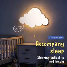 Tinabless Floating Cloud Lamp - Floating Cloud Wall Lamp For Baby Room | Cute Floating Cloud Lamp, Suitable For Children's Bedroom | Hanging Cloud Night Light For Bedroom | Cloud Lamp For Baby Room - Cloud Light - View 3