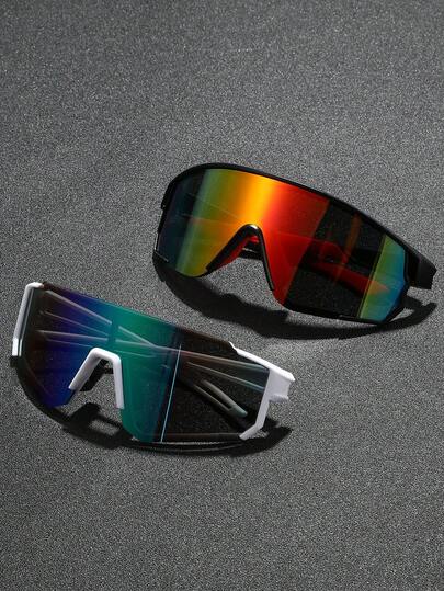 Enfärgade sportglasögon för män, lämpliga för vardagliga utomhusaktiviteter