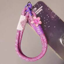 Dây đeo chống sốc 1 chiếc, mặt dây chuyền hoa anh đào tráng men nhiều màu sắc, họa tiết mây trang nhã, độc đáo và tinh tế, cảm giác cao cấp, dây đeo cổ tay ngắn thích hợp cho hoạt động ngoài trời, du lịch, chụp ảnh, chống thất lạc, dây treo ốp điện thoại, kèm kẹp lò xo. Quà tặng kèm theo. - Nhiều màu - Xem 8