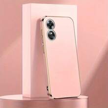 粉色 TPU 镜面效果时尚电镀反光重型防震软 TPU 保护手机壳，兼容三星 Galaxy S26-S20、A02S-A07、A11-A17/A20-A70、Note 7/8/9/10/11/12/13/14/15、A5/A3/A2/A1/9/10/12/13C/14C/15C、荣耀 MAGIC 5/6/7 LITE、Reno 系列，春季礼物 - 粉色 - 查看 4
