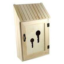OISE ART STORE Cassetta Porta Chiavi Postale Legno Portachiavi Appendichiavi Key Box Decoupage - - Multicolore - Visualizzare 1