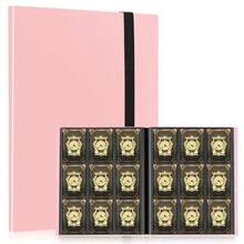 Card Binder 9 Pockets Premium Trading Card Binders Cards Collection Binder Album Side Loading  Holder Book For Sport Football Baseball Collector - Pink - 粉色 - 查看 8