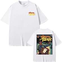 Rapper  Don Toliver Graphic T-Shirt Men Women Fashion Oversized Tees Tops Short Sleeve Male Hip Hop Crewneck Tshirt - 黑色 - 查看 3