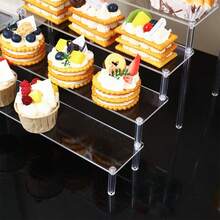 Acrylic Dessert Display Stand, Cake Cup Display Rack, Snack Display Stand For Buffet, Birthday Party, Wedding Tabletop Display - Clear - View 5