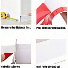 78.74inch/2m Self-Adhesive Flexible Base, Vinyl Wall Sticker, Baseboard, Self-Adhesive Flexible Decorative Strip, Easy Installation, Modern Home Decor - Multicolor - View 7