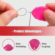 30件套缝纫机针及穿线器套装，简单快捷的自动穿线辅助工具，也适用于手工缝纫 - 彩色 - 查看 6