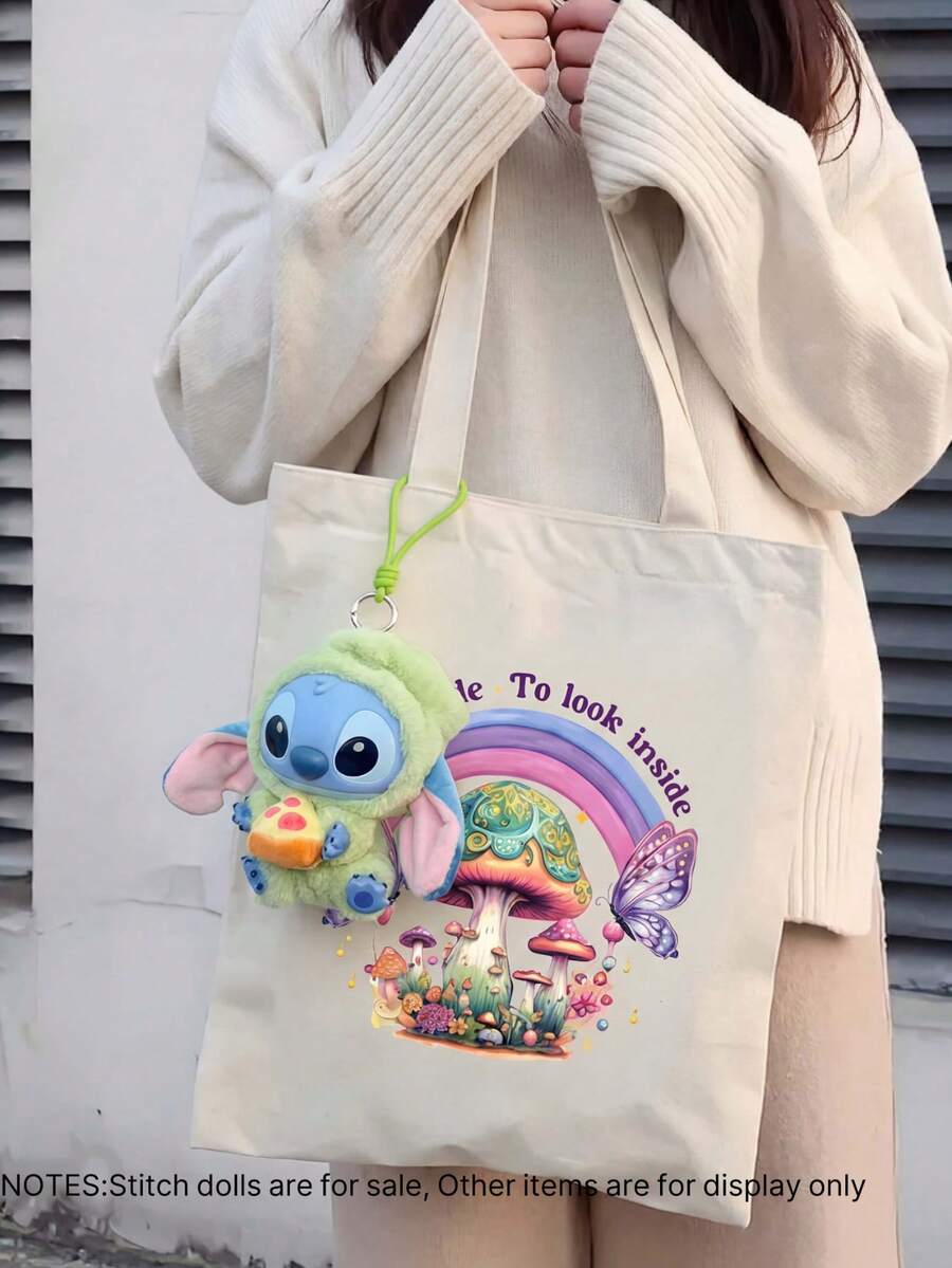 Disney 1pc Stitch Cartoon Character Hanging Ornament Plush Doll Figurine - Multicolor - View 1