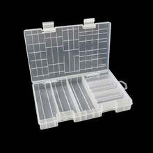 Large Capacity Battery Storage Box - Can Store 60 AA Batteries And 40 AAA Batteries. Made Of High-Quality PP Material, Transparent, Waterproof And Dustproof, Compact Design To Save Space, Suitable For Household Storage. Applicable For Household Organization, Battery Storage Box, Battery Rack And Lighter Storage Box. - Multicolor - View 6