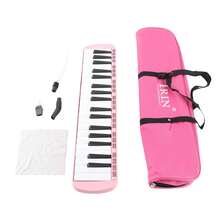 Melódica de 37 teclas, instrumento musical de viento con teclado para principiantes y profesionales, color rosa. - Rosa - Ver 1