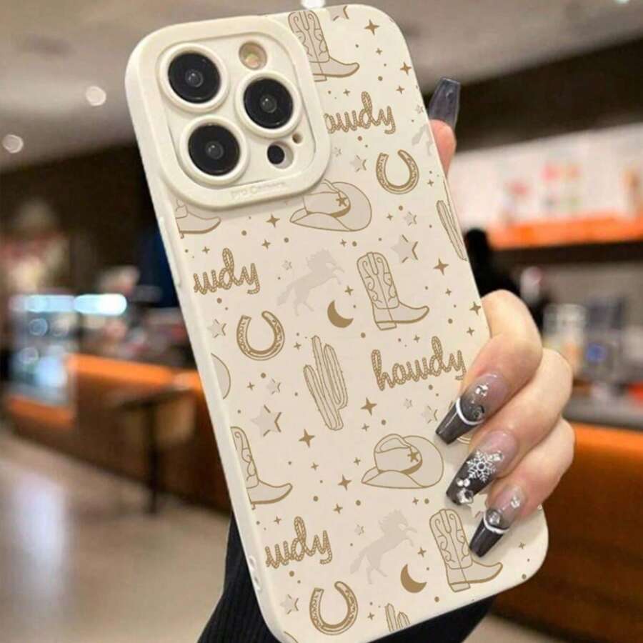 1pc New Ramadan Fashion Phone Case Suitable Compatible With Apple 17 Pro Max, 16 Pro Max/15 Pro, 14, 13, 12, 11, Unique Personalized TPU Protective Case, Anti-Shock, Phone Case - Multicolor - View 1