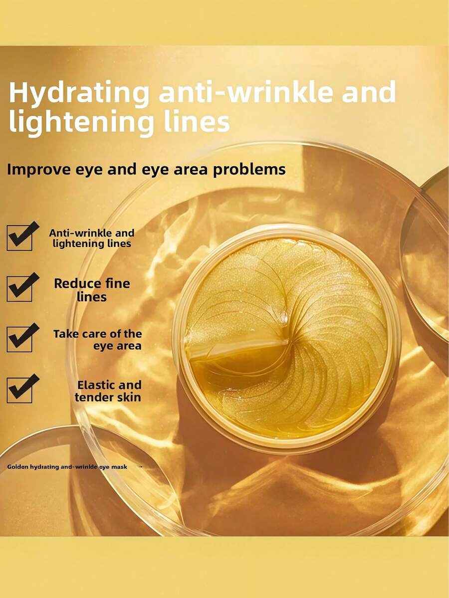 60片/套，7天抗衰老、抗皱、减少黑眼圈和眼袋眼膜，保湿提亮，15分钟见效 - 彩色 - 查看 1